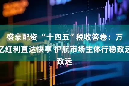 盛豪配资 “十四五”税收答卷：万亿红利直达快享 护航市场主体行稳致远